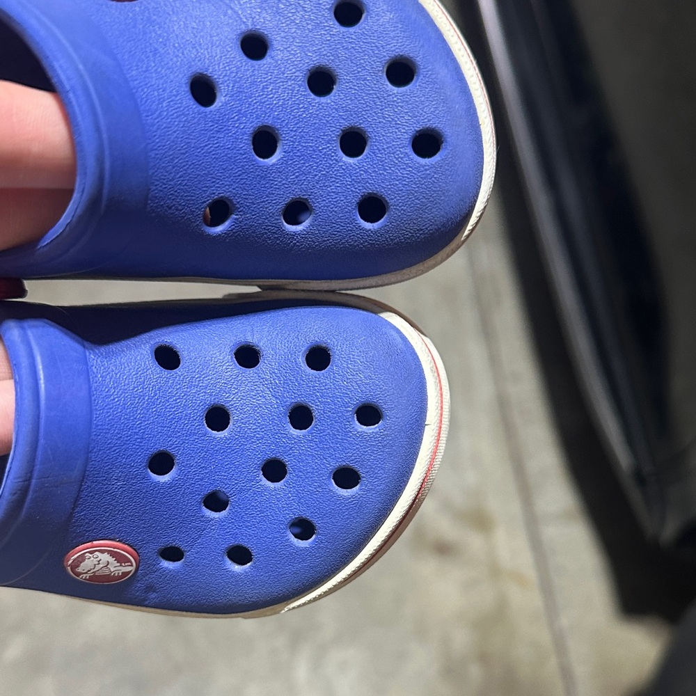 Crocs Kids Blue and Red Clogs - Picture 5 of 6